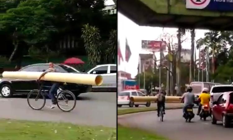 ciclista irresponsable