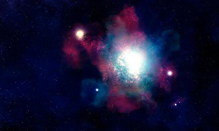 conjunción entre Júpiter y Saturno
