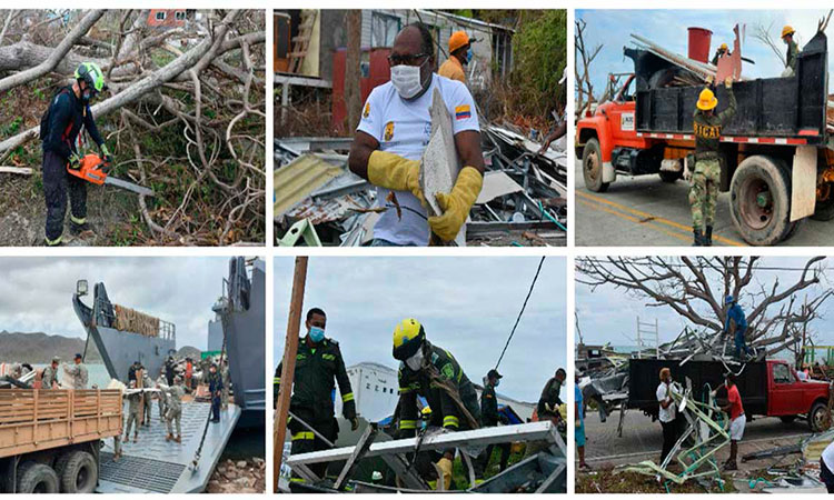 Han removido 84 toneladas de escombros de Providencia