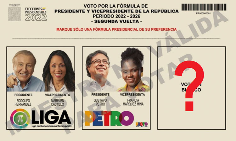 ¿Es cierto que el voto en blanco no tiene ningún efecto en la segunda vuelta?