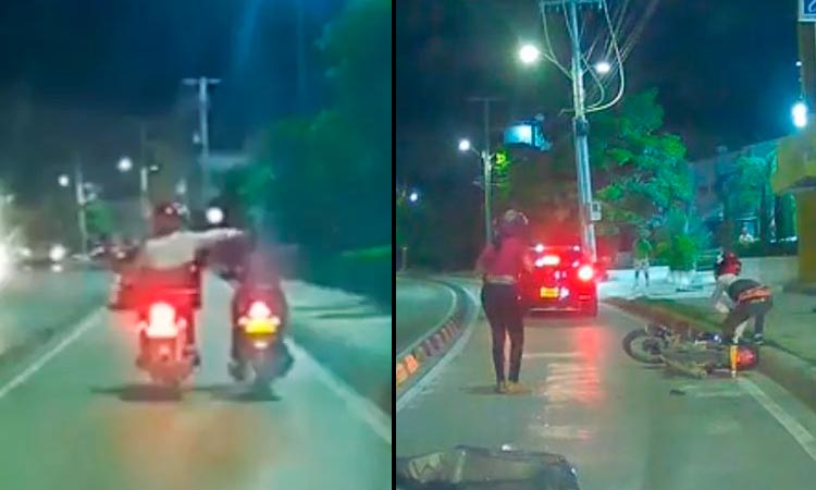 mujer atropelló ladrón cartagena