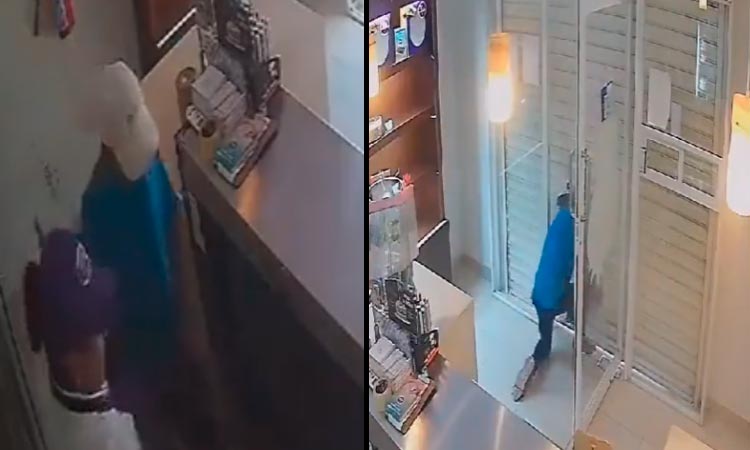 mujer dejó encerrado a ladrón