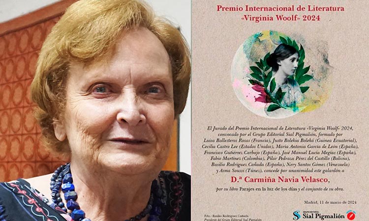 Carmiña Navia Velasco ganó el Premio Internacional de Literatura Virginia Woolf