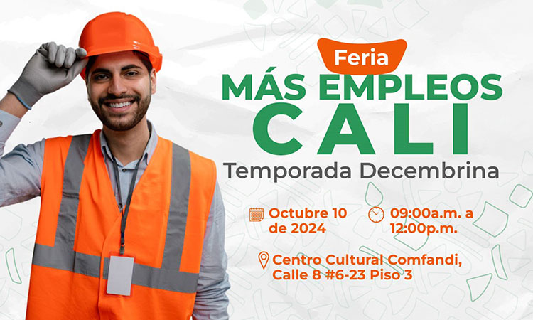 Llega una nueva Feria de empleo 'Más Empleos Cali':