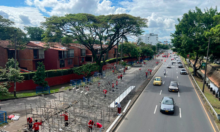 Hay cierres viales en varios puntos de Cali por preparativos para la feria, vea los desvíos aquí