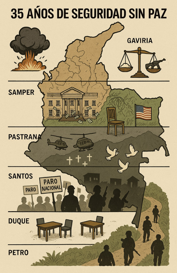 Políticas de seguridad en Colombia: 35 años de estrategias fallidas
