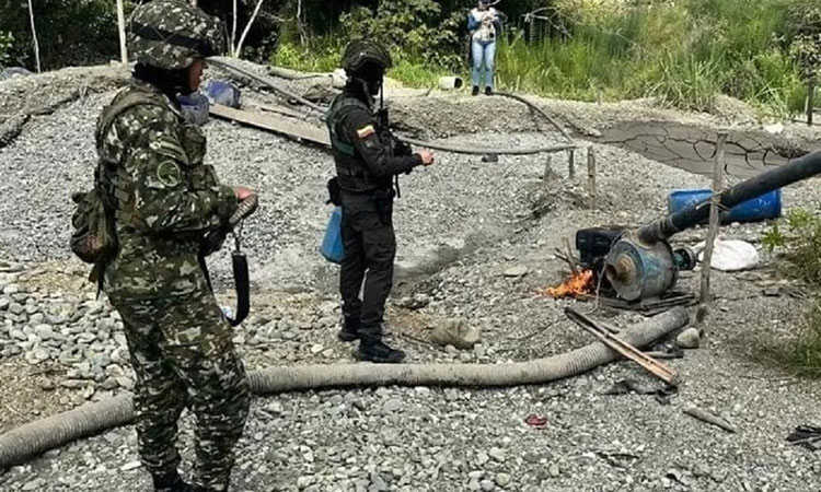 Desarticulan red de minería ilegal en Cauca