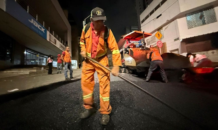 A recuperación vías del barrio Obrero