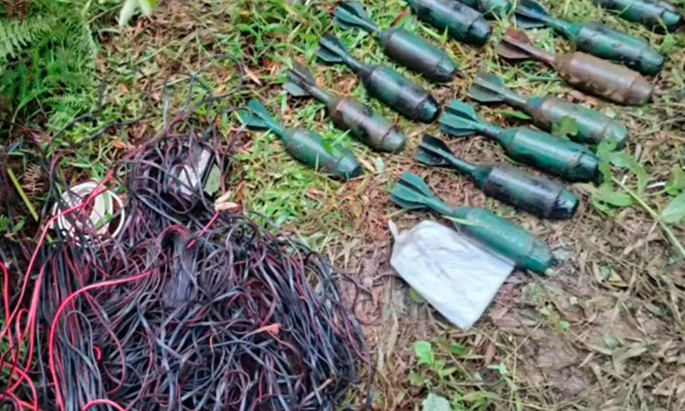 Hallan caleta con explosivos en Jamundí