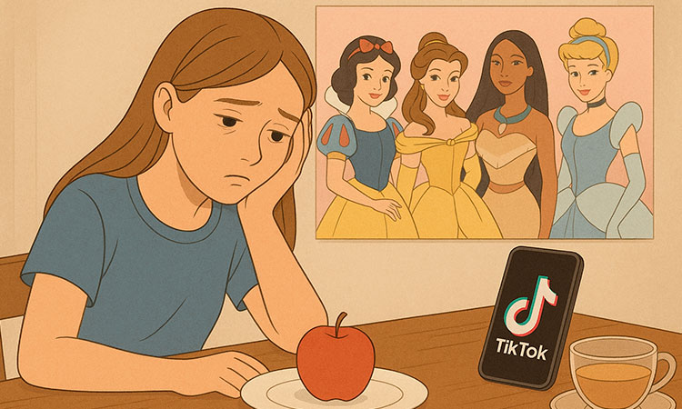 “La ‘dieta de las princesas Disney’, un reto viral en TikTok usa que promueve la anorexia y la bulimia