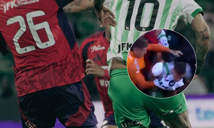 riña al terminar partido de Medellín vs Nacional