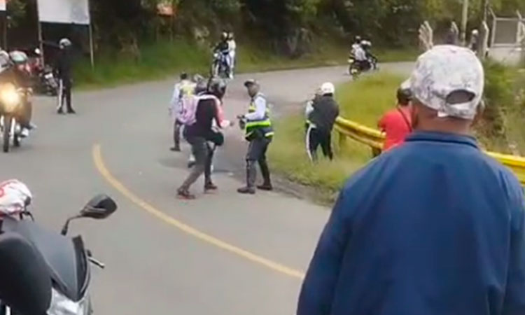 Dos agentes de tránsito fueron agredidos durante control en Calima El Darién