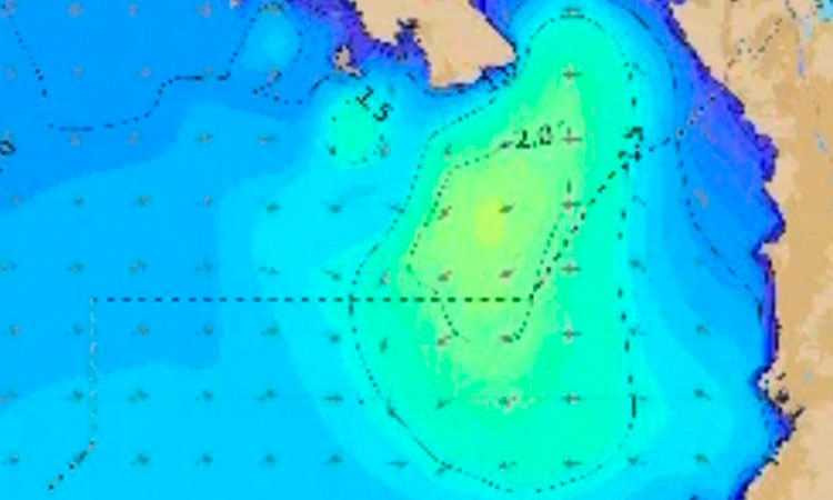Dimar emite alerta por oleaje de hasta 3 metros