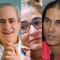 Mariana y Terry, con De Lima