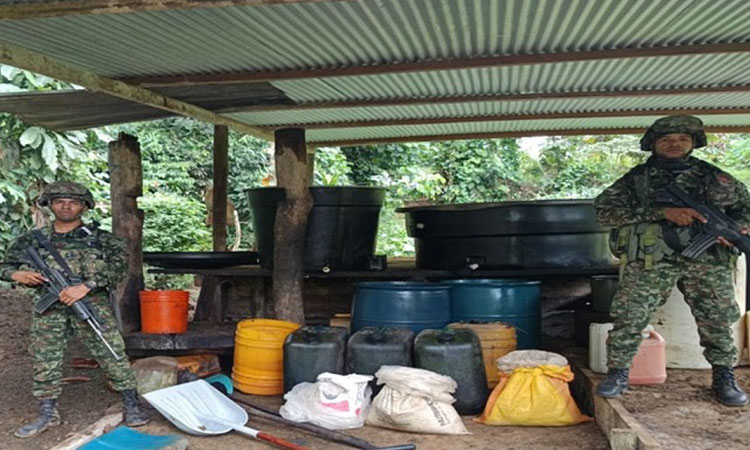 Ejército destruye 35 laboratorios