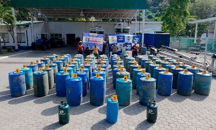 Operativos contra narcotráfico y contrabando en el Pacífico sur