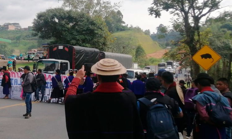 Nuevo bloqueo de la vía Panamericana entre Cali y Popayán