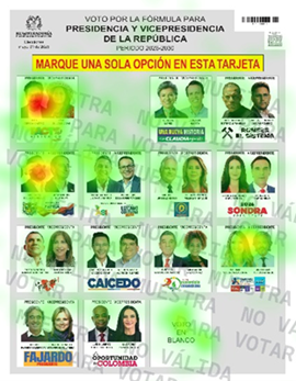 Investigadora de la Universidad de San Buenaventura Cali ajustando un dispositivo de Eye Tracking a un estudiante frente a una pantalla.
