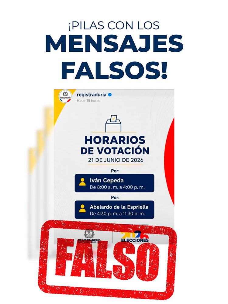 Ciudadanos consultando en sus dispositivos móviles los puntos y horarios de votación en Colombia 2026 dispuestos por la Registraduría.