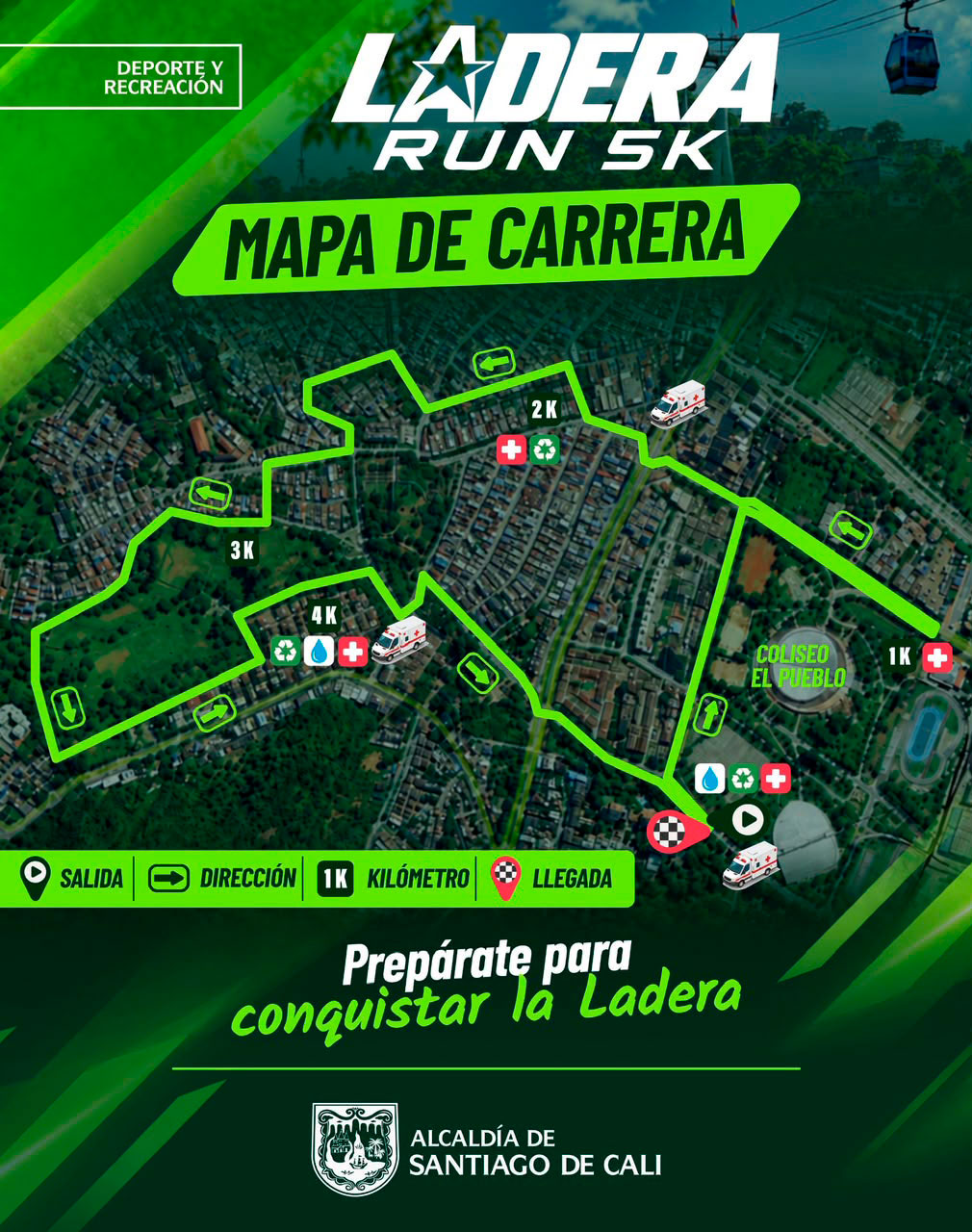 Cierres viales en Cali por carrera Ladera RUN 5K: estas son las vías afectadas este domingo 4 de octubre