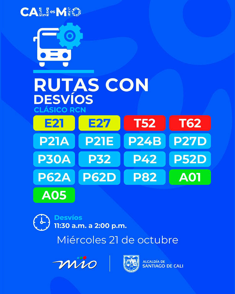 Cierres viales en Cali este miércoles por el Clásico RCN 2026: consulte los horarios, el recorrido de la carrera y las rutas del MIO afectadas