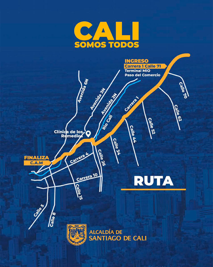 Cierres viales en Cali este miércoles por el Clásico RCN 2026: consulte los horarios, el recorrido de la carrera y las rutas del MIO afectadas